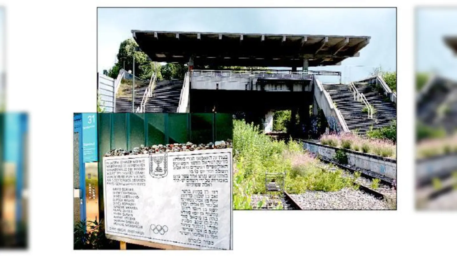 In der Conollystraße erinnert eine Steintafel an die Opfer des Attentats von 1972. Nun soll im ausgedienten  Olympiabahnhof eine Gedenkstätte entstehen.	 (Foto: ws)