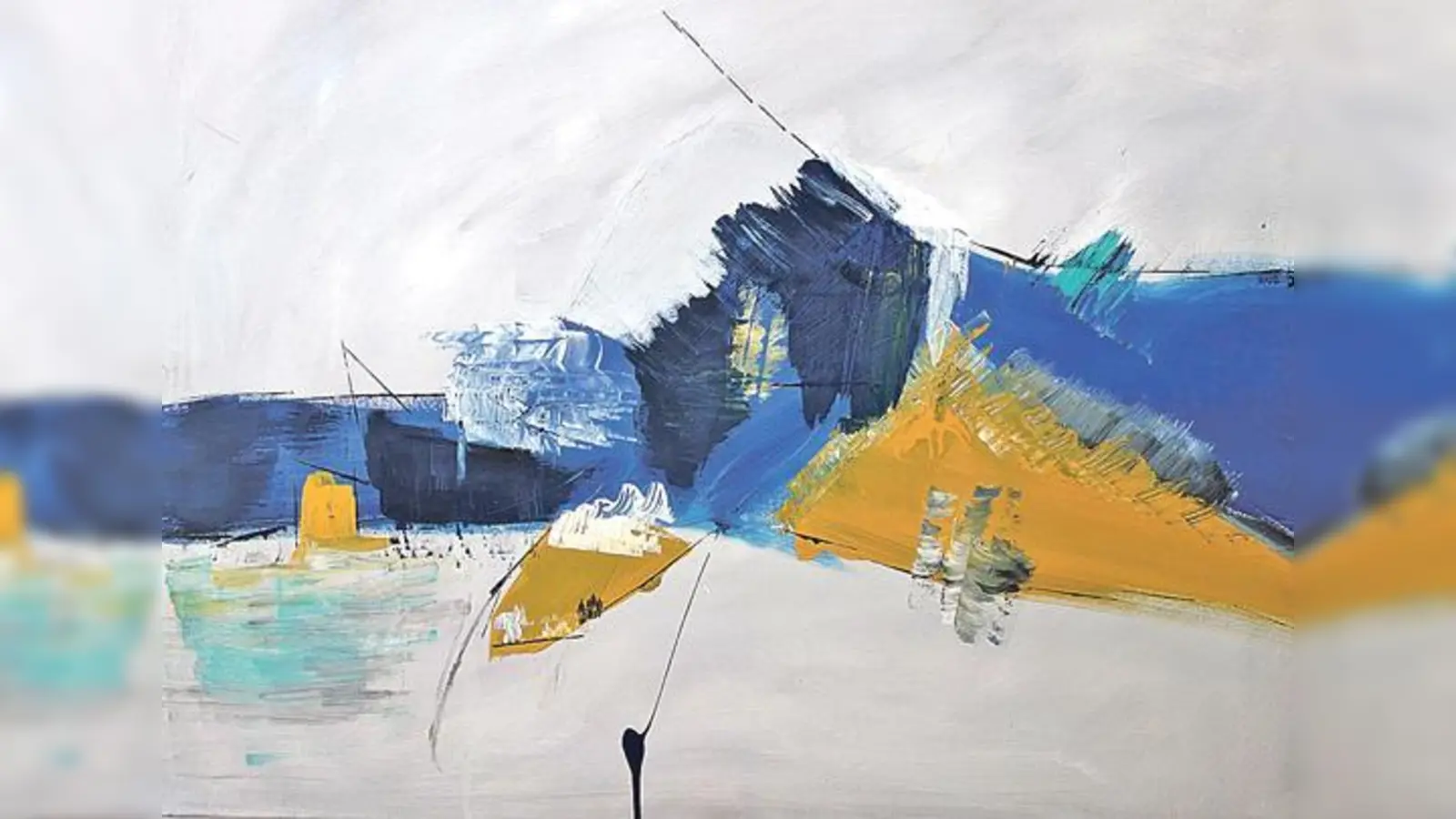 Künstlerin Maria Eisinger stellt ihre Acrylbilder in der vhs Sauerlach bis 20. August aus. (Foto: privat)