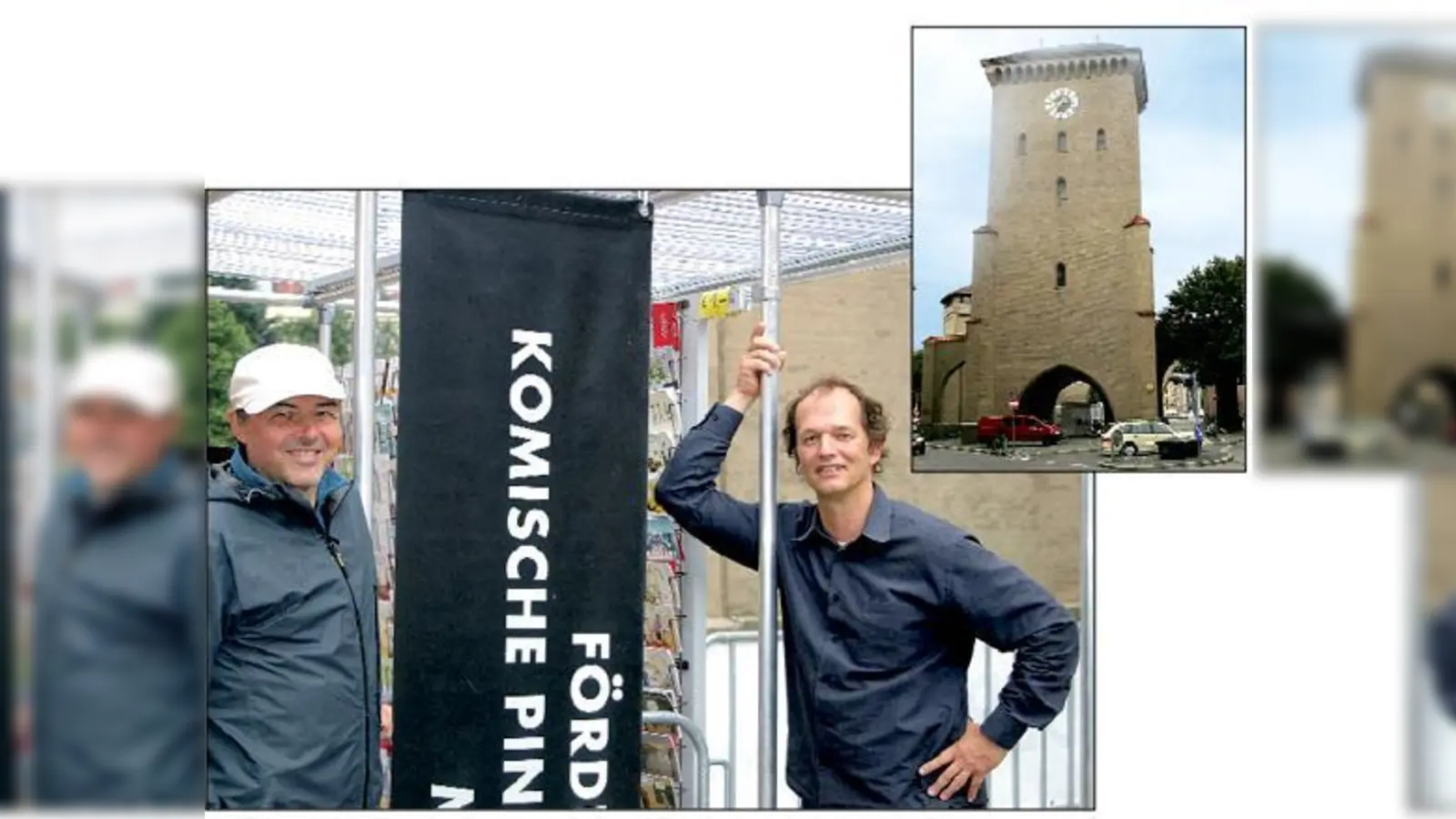 Wollen die Münchner zum Lachen bringen  und zwar gerne am  (Foto: Rudi Hurzlmeier (l.) und Peter Wieland vom Förderverein »Komische Pinakothek«.	scy)
