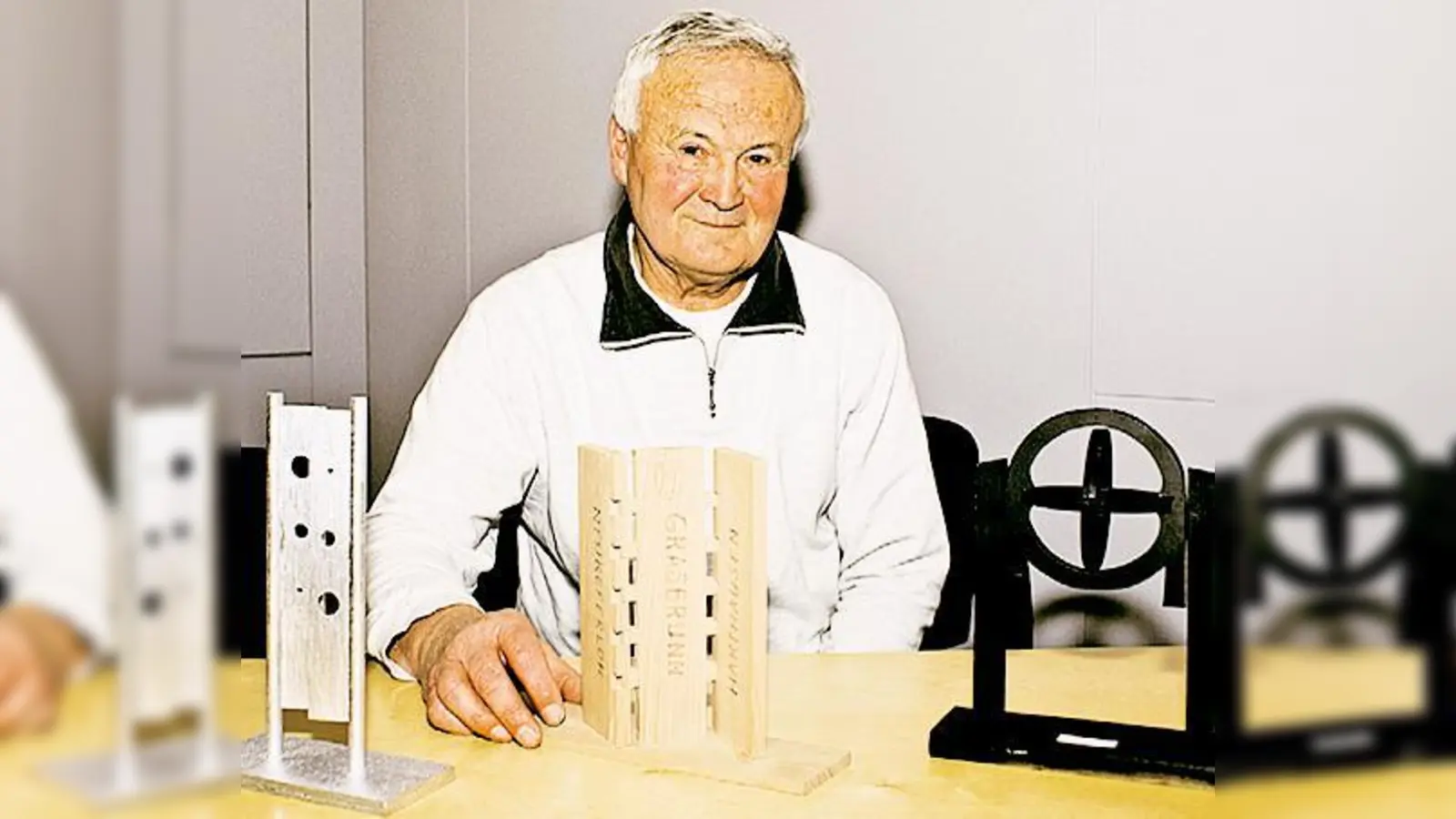 Rudolf Lorenz konnte bereits drei Modelle seiner Ideen zeigen.  (Foto: typeo)