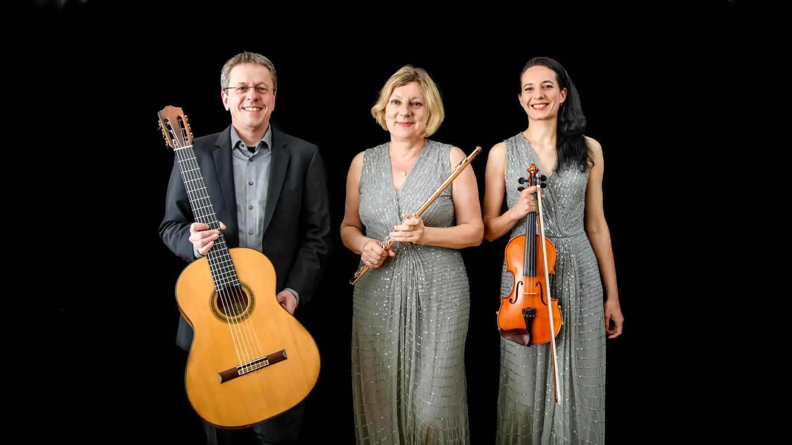 Ensemble Varié: v.l. Wolfgang Renner, Katja Volkmer und Olena Savka. (Foto: Johannes Green)