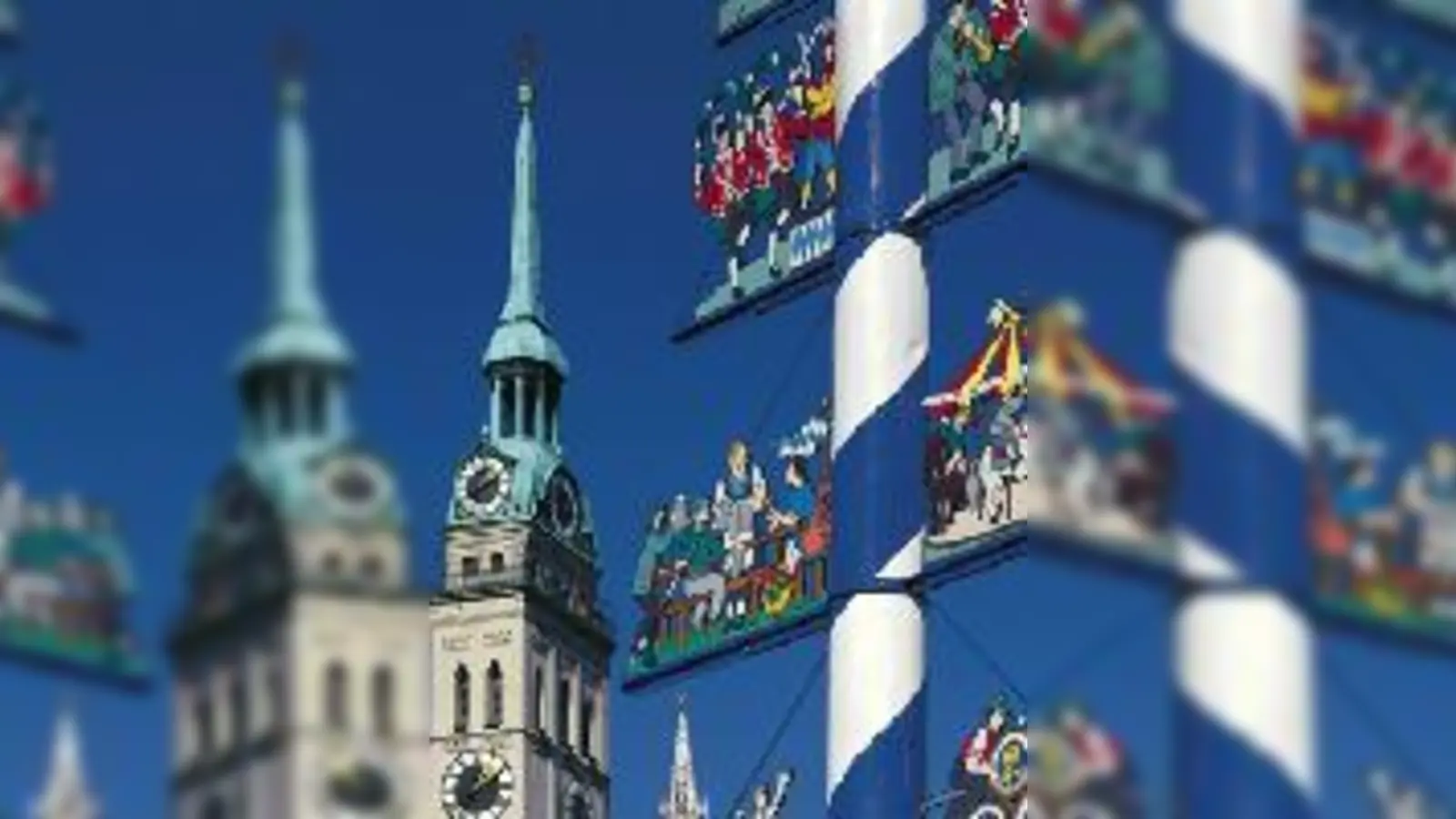 Manchen ist er ein Dorn im Auge: Dem Maibaum sind nicht alle Münchner wohlgesonnen.   (Foto: Tourismusamt)