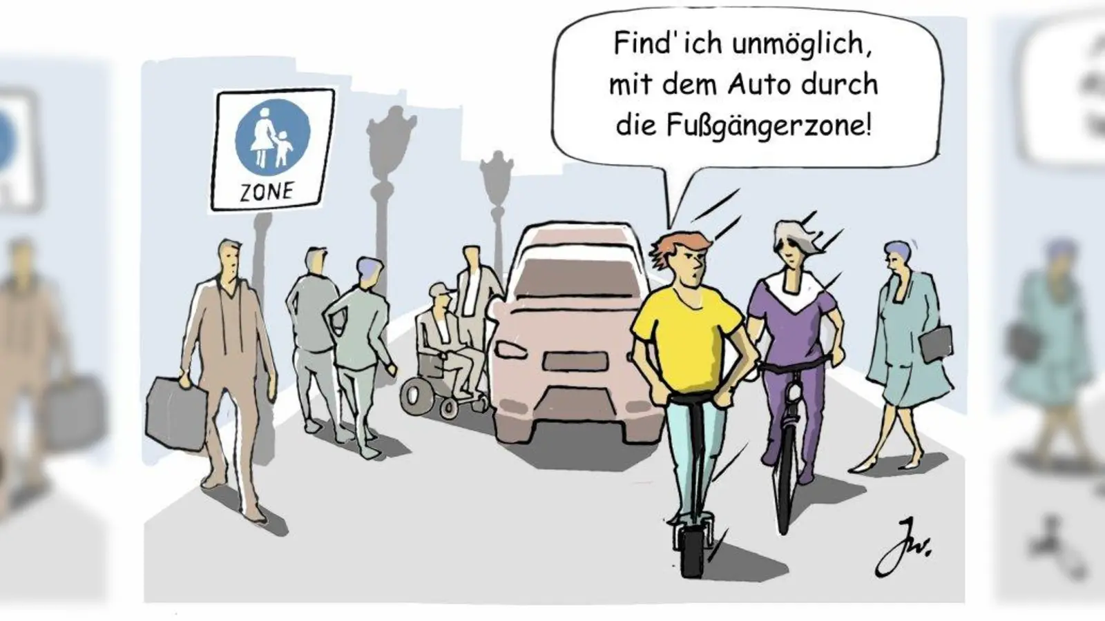 Fußgängerzone. (Foto: Autoren-Union Mobilität/Goslar Institut)