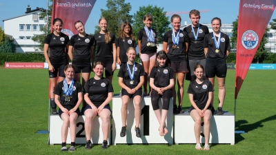 Das Rennteam erzielte viele tolle Ergebnisse bei den offenen Bayerischen Meisterschaften im Einrad-Rennen. (Foto: TSV Gilching-Argelsried e.V.)