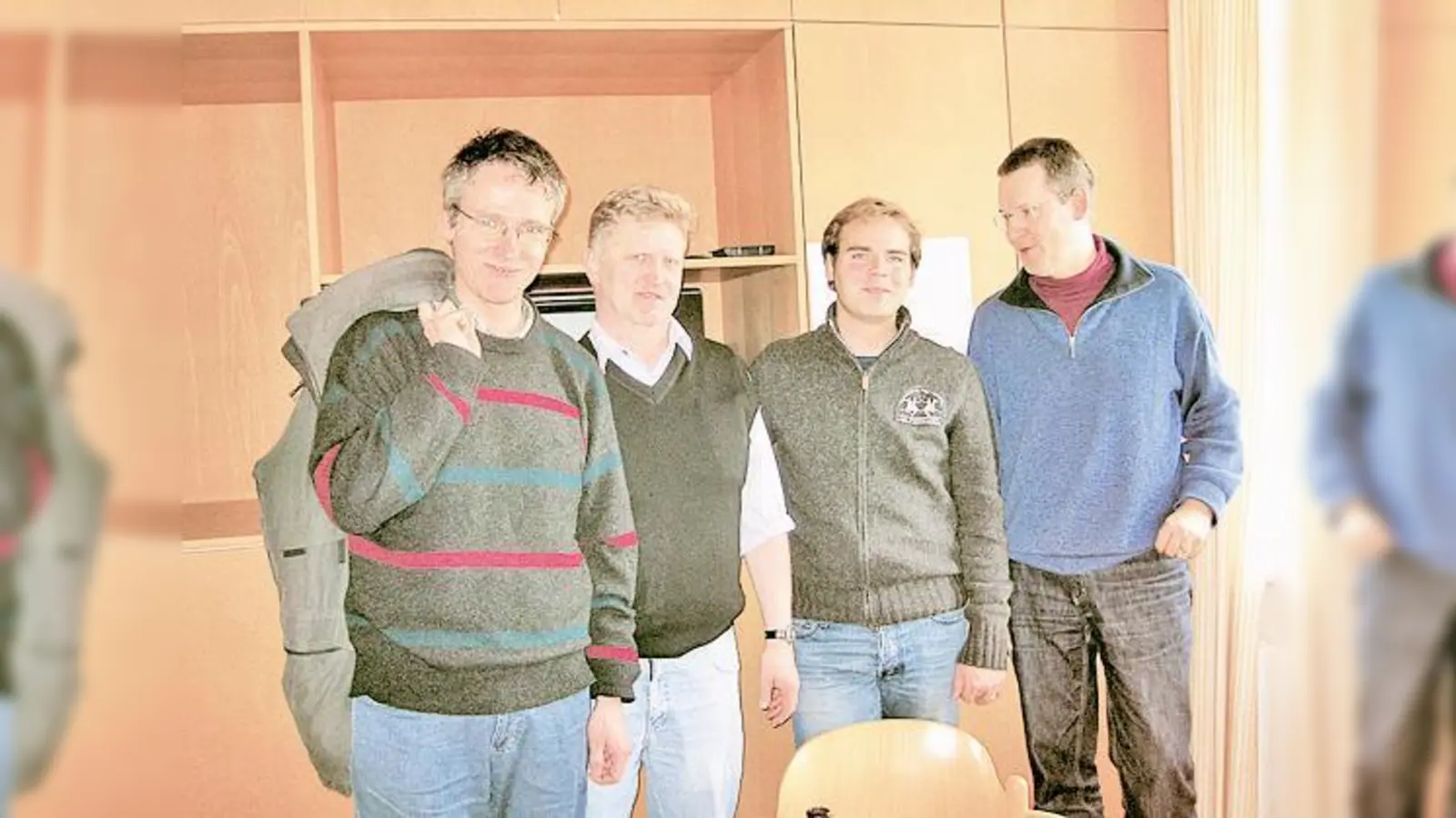 H. Waelzel, A. Rippler, Mannschaftsführer S. Heer und A. Kania (v. li.).   (Foto: SC Haar)