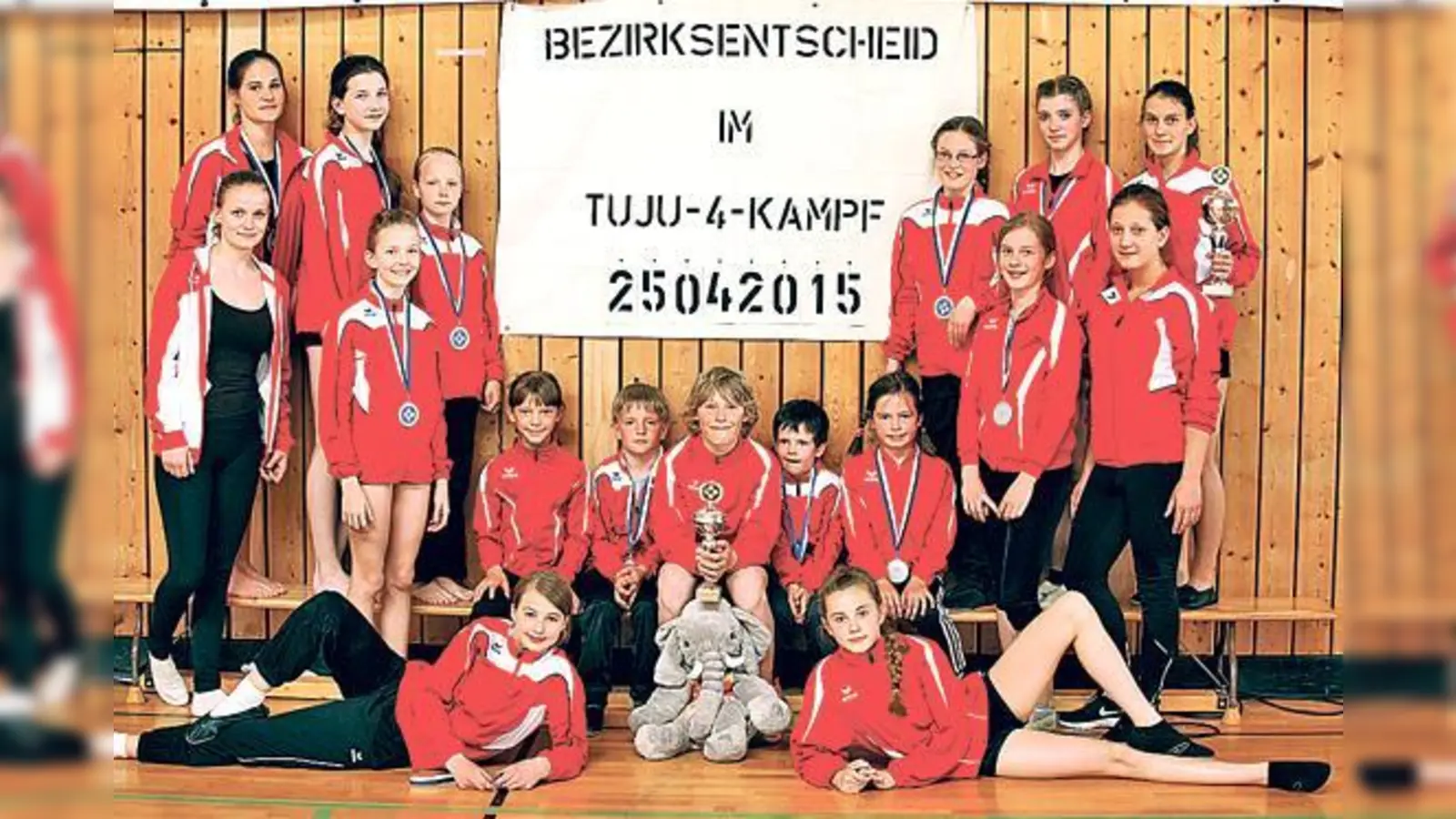 Beim TuJu4-Kampf bewiesen die Mädchen und Buben vom TSV Schleißheim ihr Können.	 (Foto: TSV)