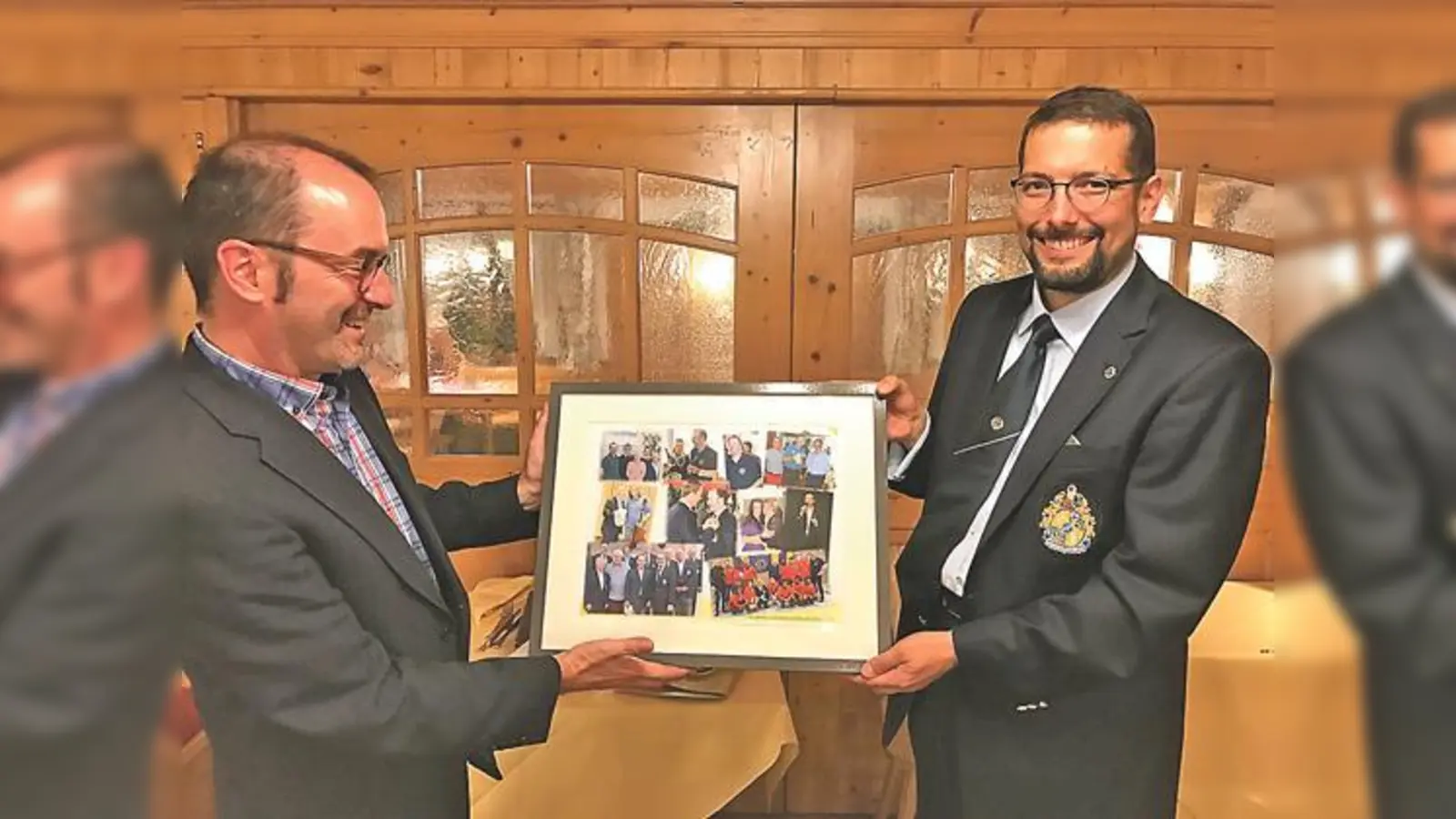 Dr. Harald Leonpacher (rechts) ist neuer Präsident des Lions Club München-Keferloh.	 (Foto: privat)