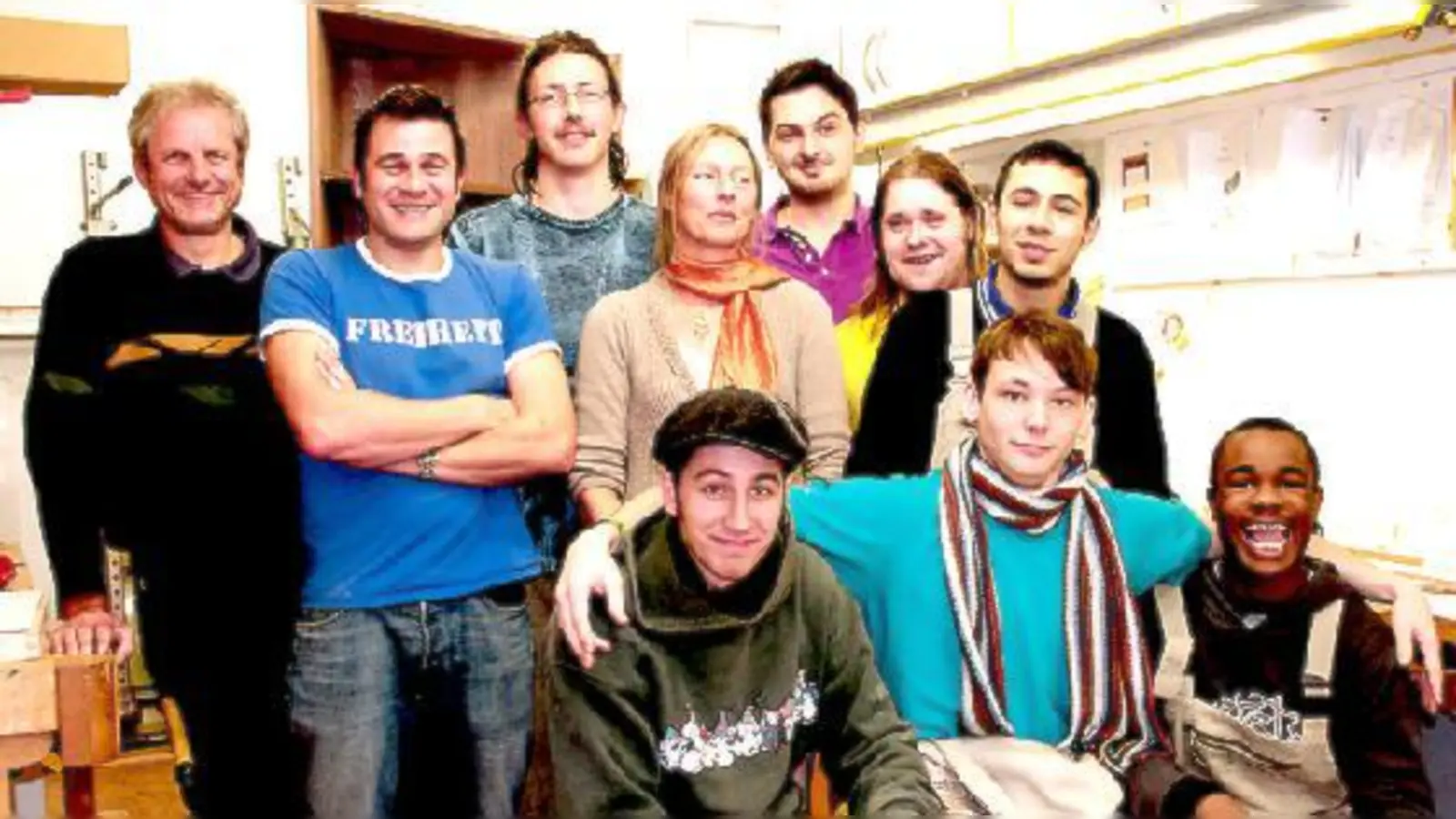 Die Stimmung in der Schreinerwerkstatt ist ausgezeichnet.	 (Foto: cr)