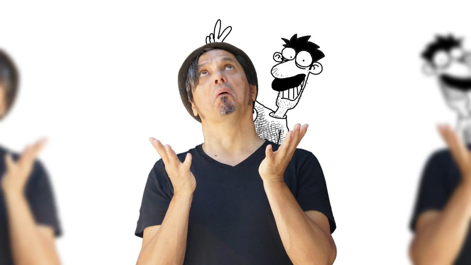 Der „Karikatürk” Muhsin Omurca würzt seine Spitzen über Deutsche und Türken mit selbst gezeichneten Cartoons. (Foto: Muhsin Omurca)