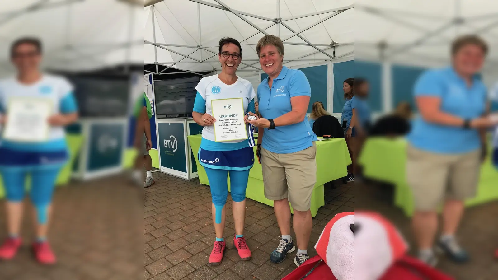 Christina Schindler wurde 3. Bayerische Meisterin bei den Damen Ü40! Der TCO freut sich über den Erfolg. (Foto: TCO)