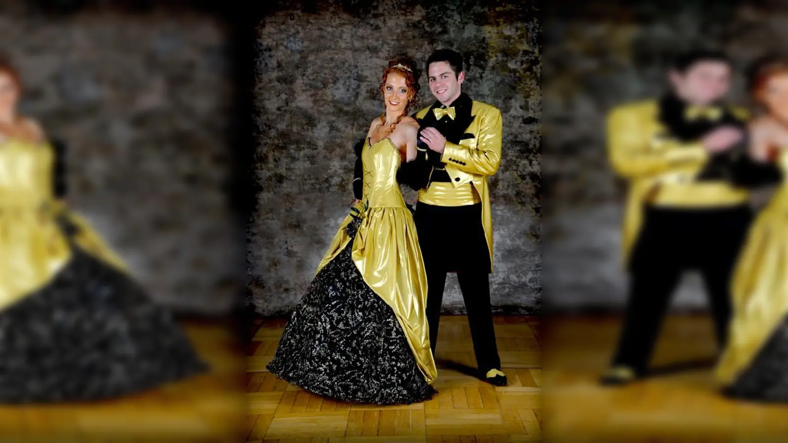 Festliche Prinzenpaare in gold und  (Foto: Prinzessin Nadine I. und Prinz Andi I.)