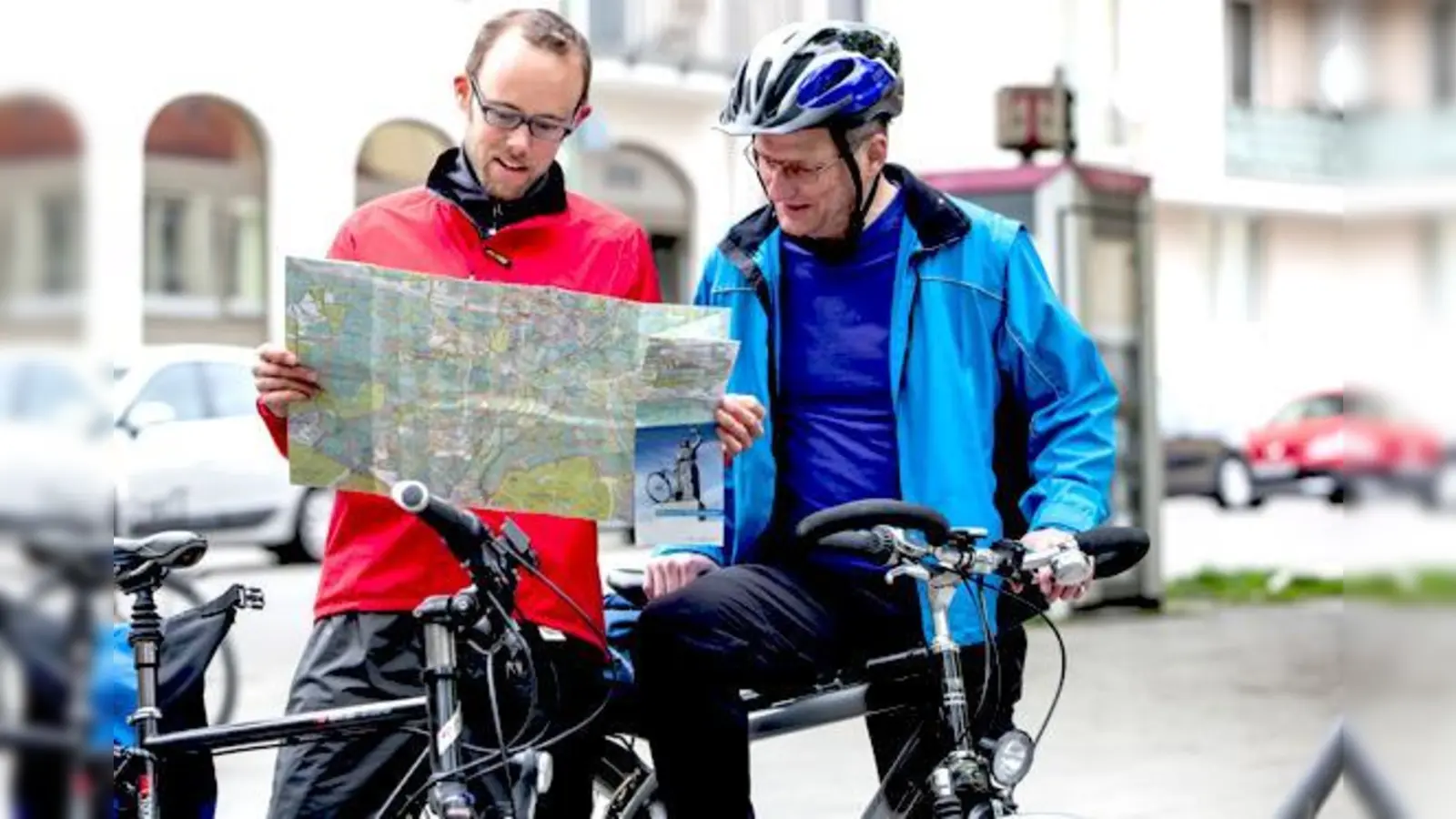Von Fröttmaning bis zum Marienplatz führte die erste Willkommens-Radtour für Zuagroaste.  (Foto: Schebesta)