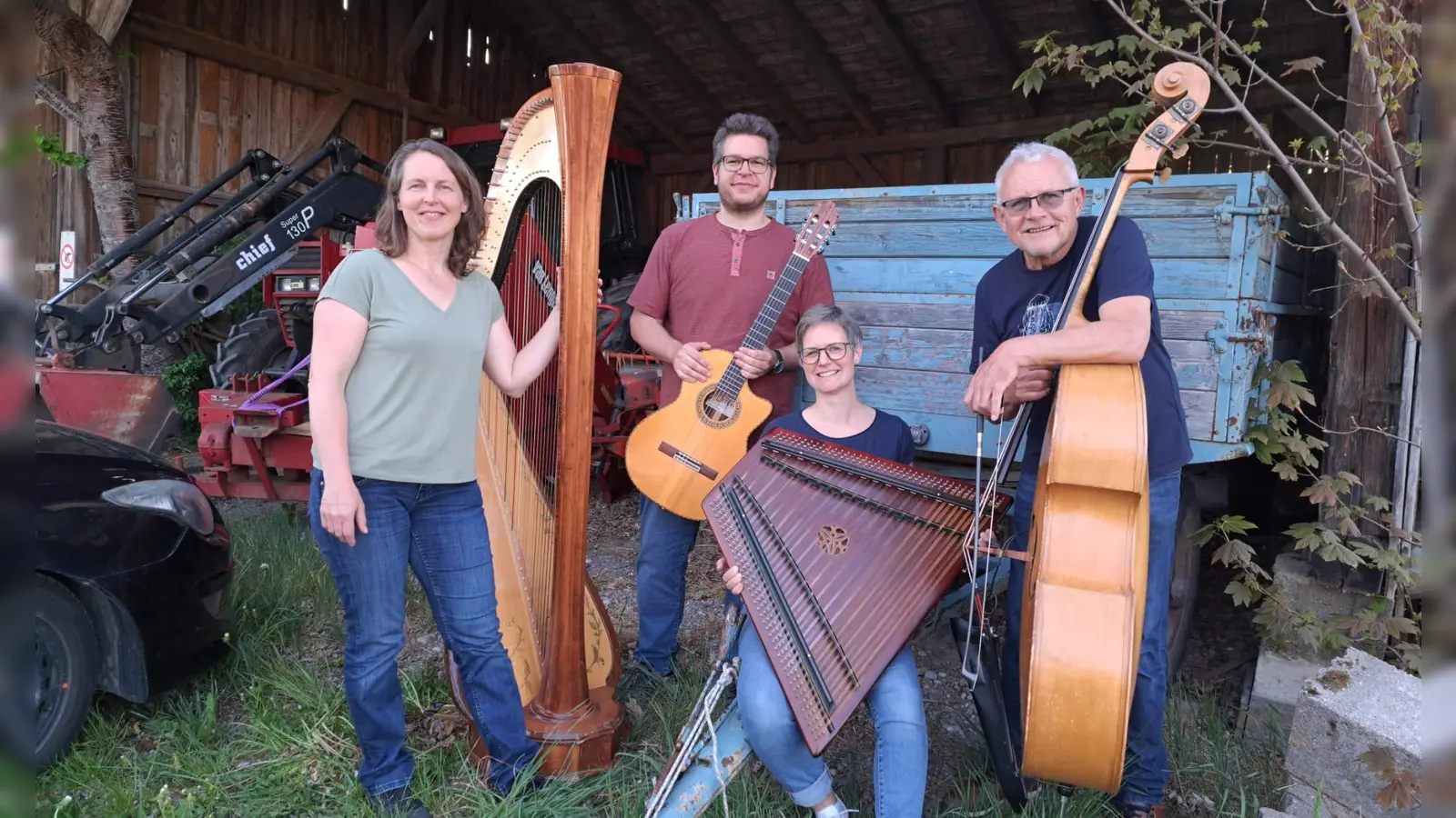 Die Musik fürs SommerHofKonzert liefert das Ensemble „Truggvällah”. (Foto: Kathrin Neumann)
