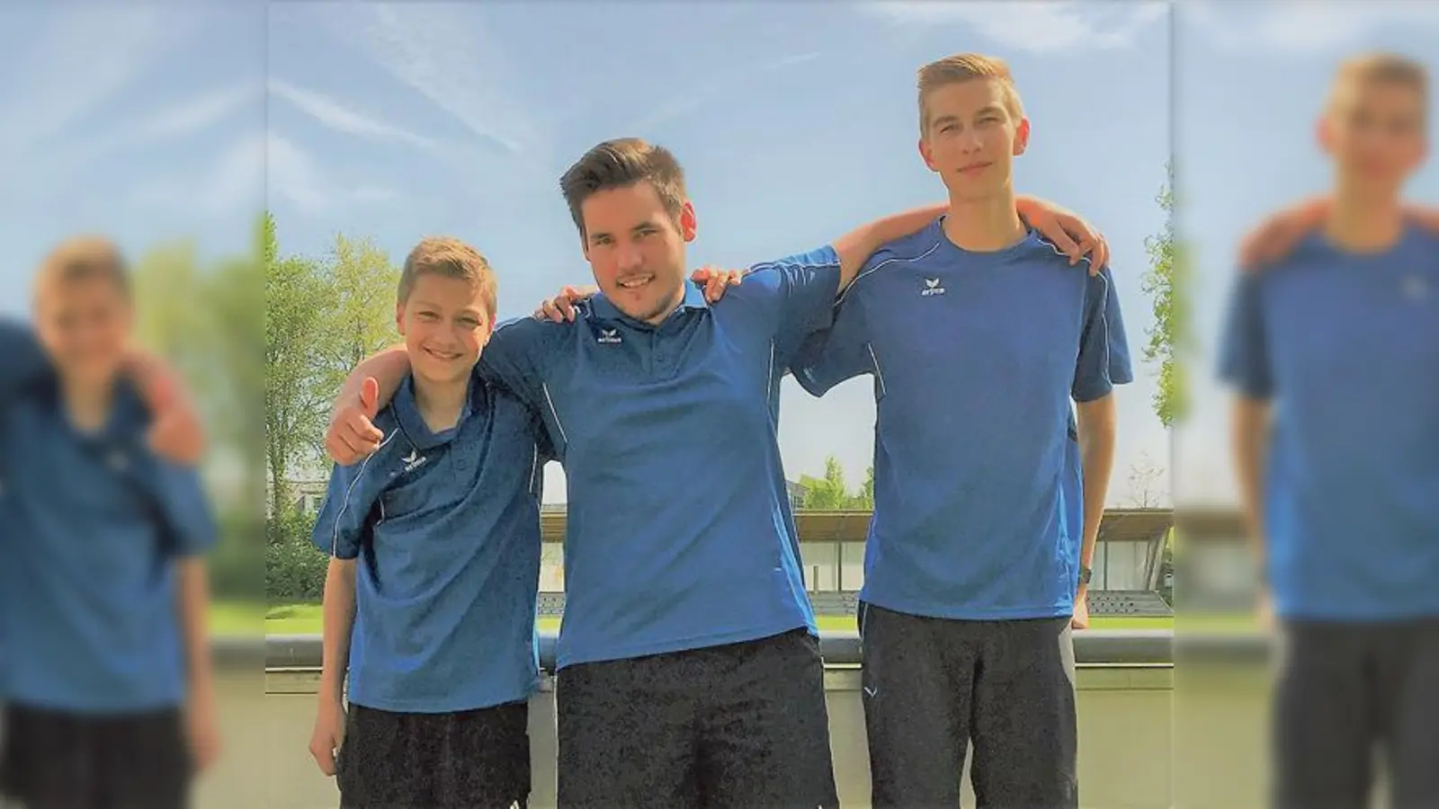 Von links nach rechts: Dennis Heidacher, Sebastian Sperr und Leonard Heidacher vom TSV Ismaning. 	 (Foto: Verein)