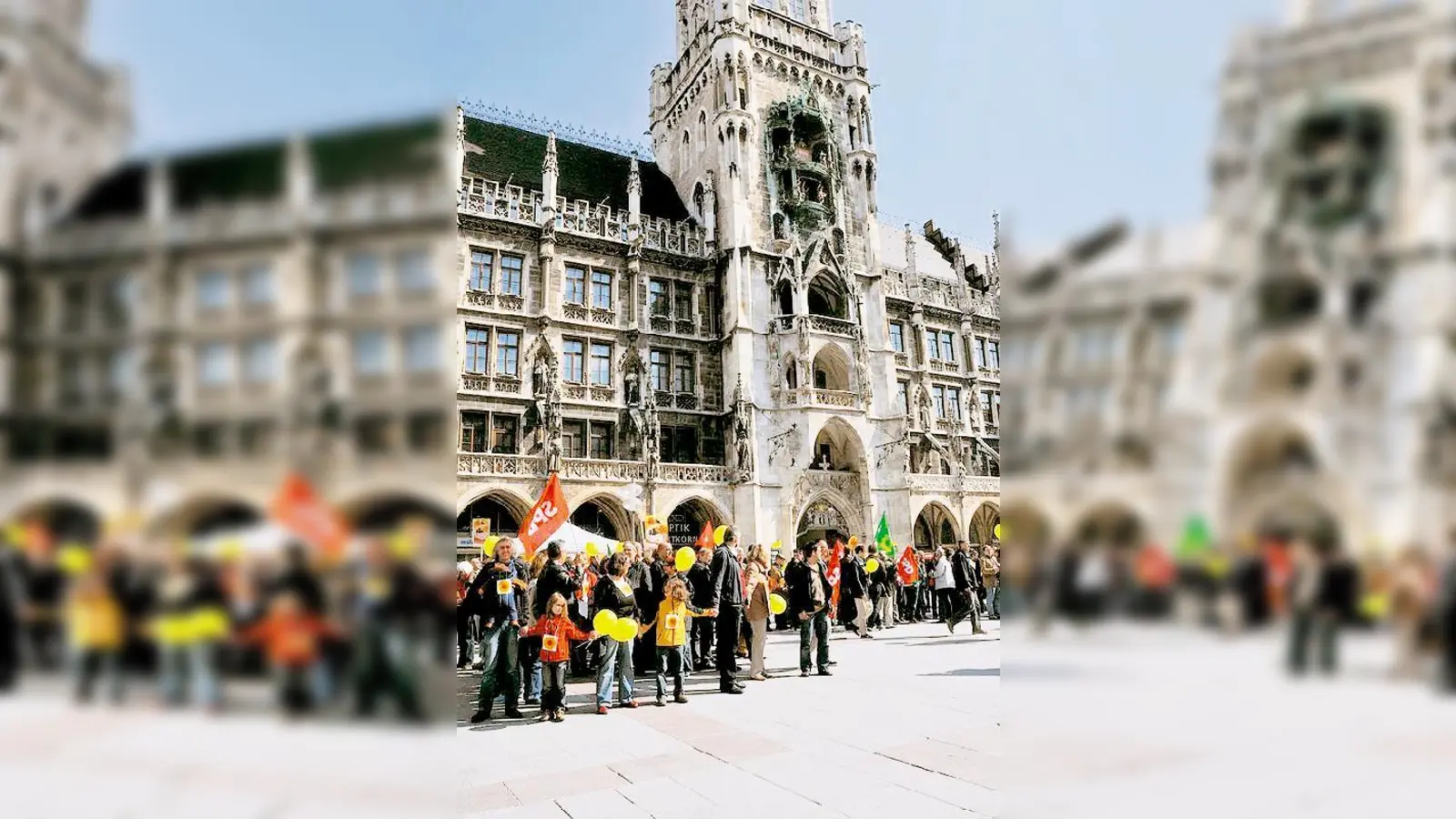 Rund 700 Menschen forderten auf dem Marienplatz den Atomausstieg.  (Foto: projekt21plus.de)
