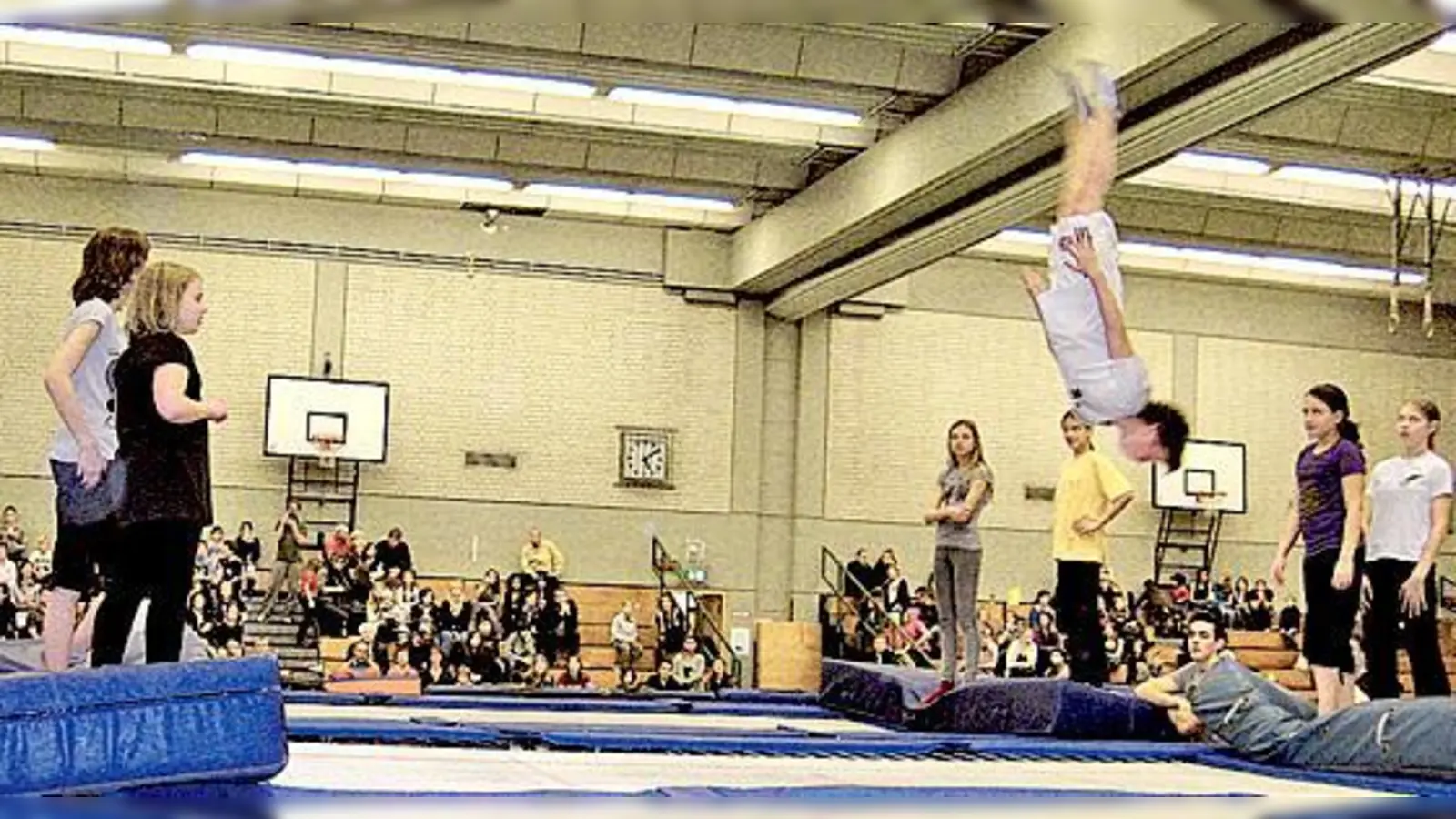 Die oberbayerische Trampolinmeisterschaften 2011 beim SVN.	 (Foto: SVN)