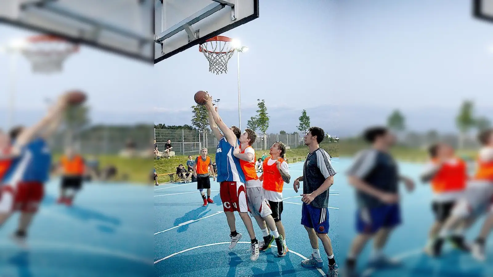 Kämpfe am Korb: Beim Basketball-Turnier geben die Mannschaften ihr Bestes. 	 (Foto: privat)