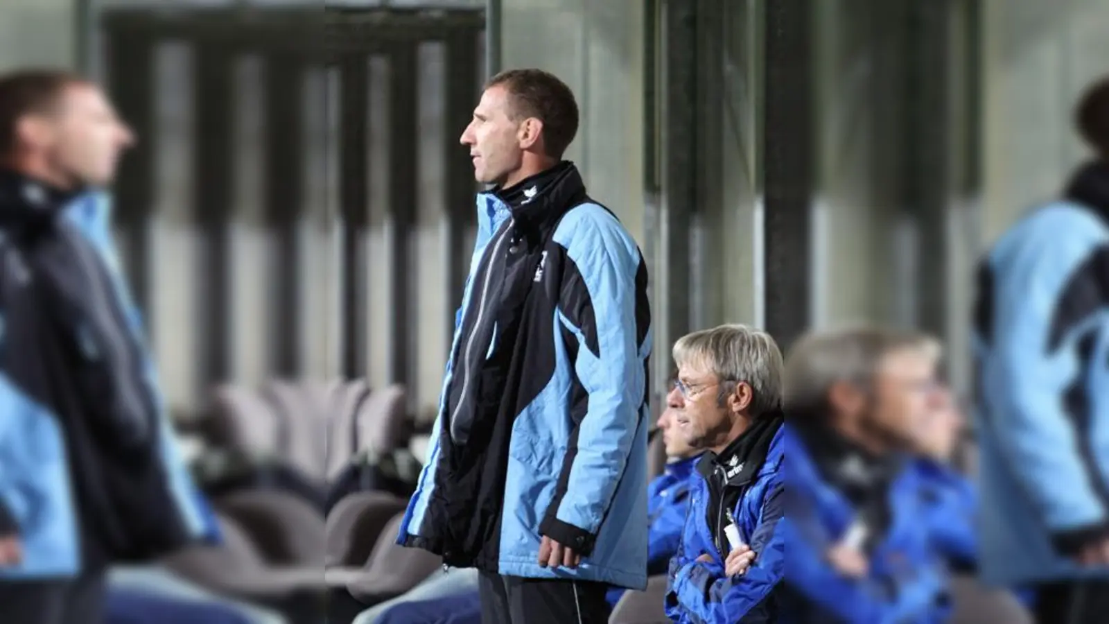 U23-Trainer Bernhard Winkler und sein Co-Trainer Klaus Koschlik.  (Foto: A. Wild)