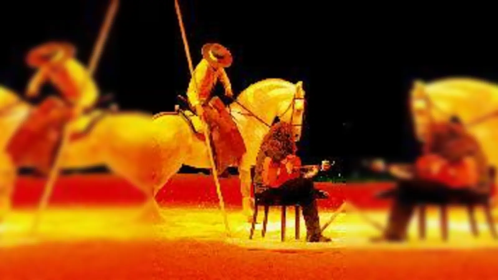 Feurige Rösser, feurige Musik  Spanische Hirten präsentieren »Garrocha«. (Foto: equiarte)