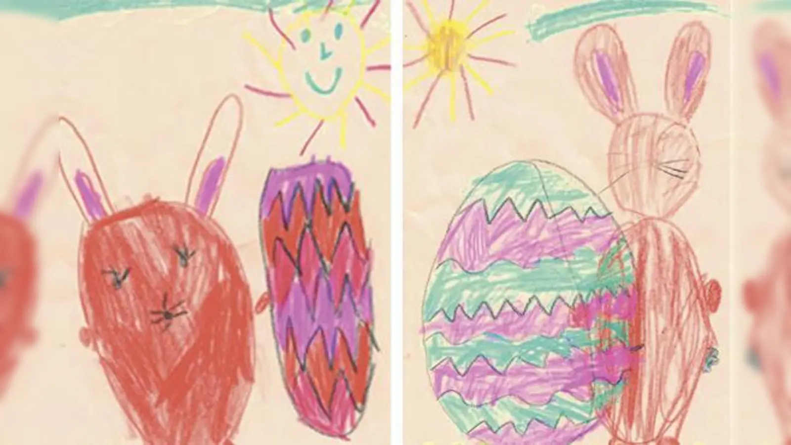 Der Hase bringt die Eier und an Ostern scheint die Sonne, so erhoffen das Eirini und Helena.	 (Foto: VA)