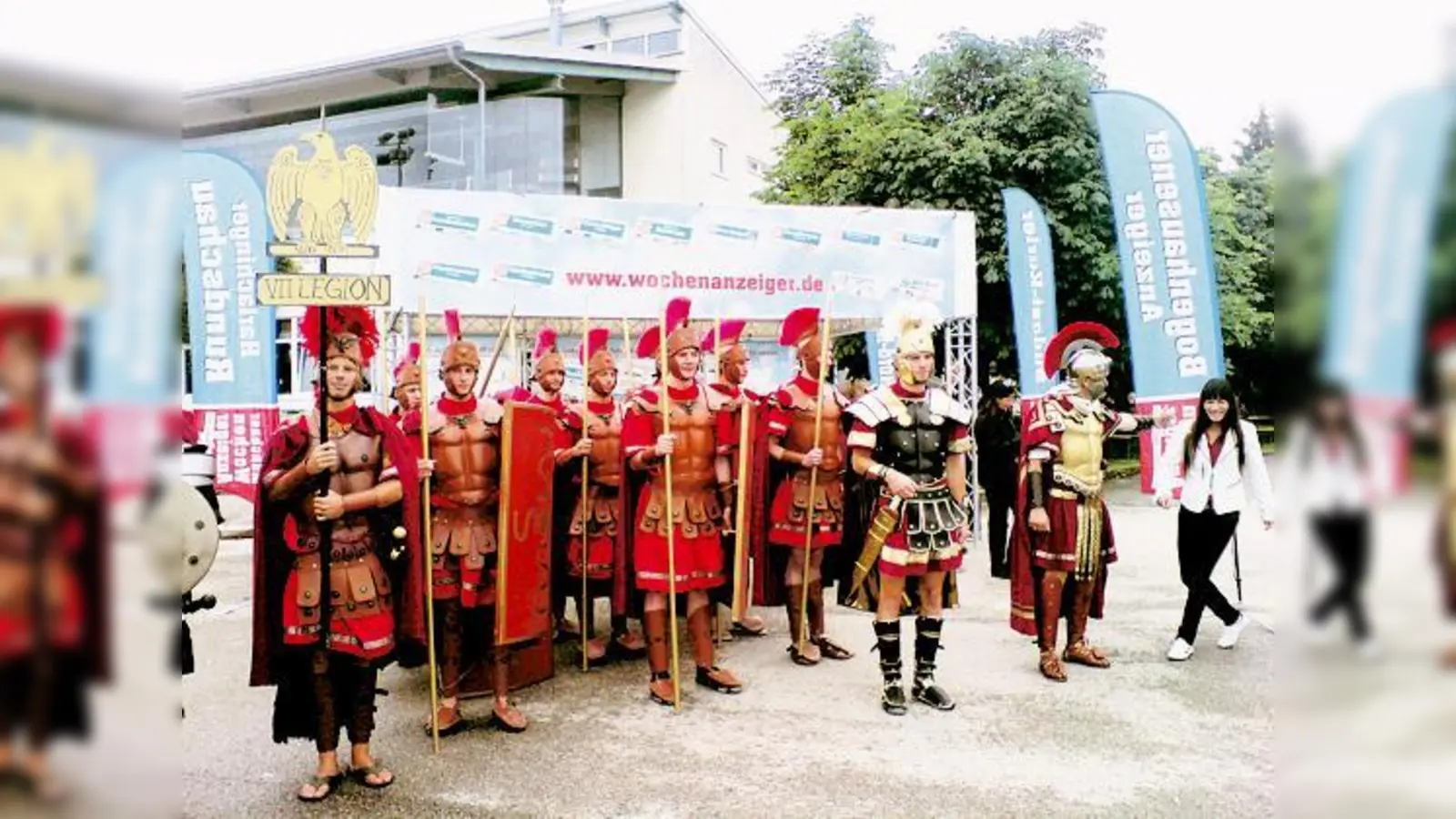 Edle Rösser und mutige Gladiatoren zeigten beim Kampfwagenrennen ihr ganzes Können.	 (Foto: ek)