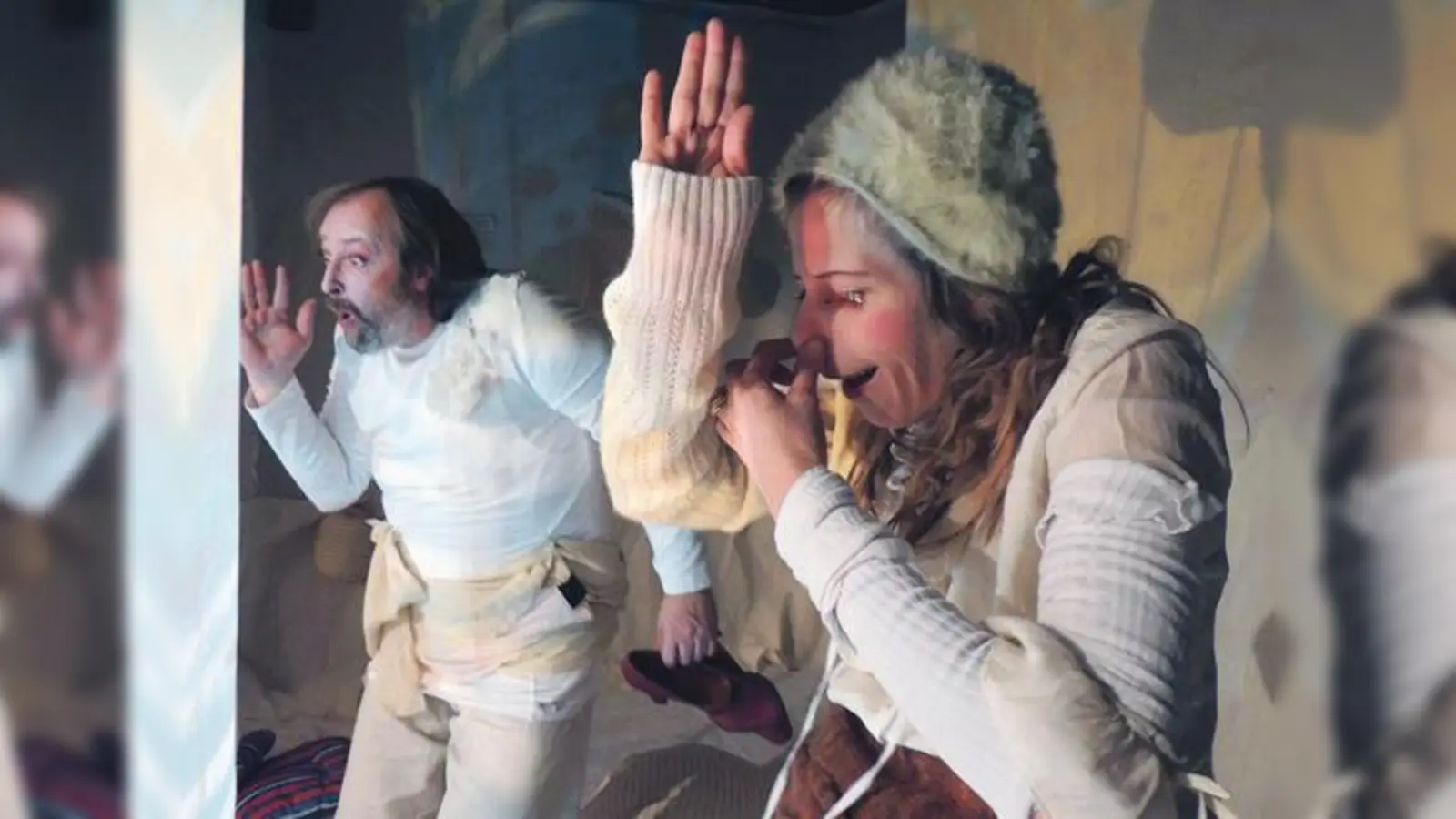 Geeignet für Zwerge ab 2 Jahre: Szene aus dem Theaterstück »Sieben Schläfer«.	 (Foto: Hilda Lobinger)