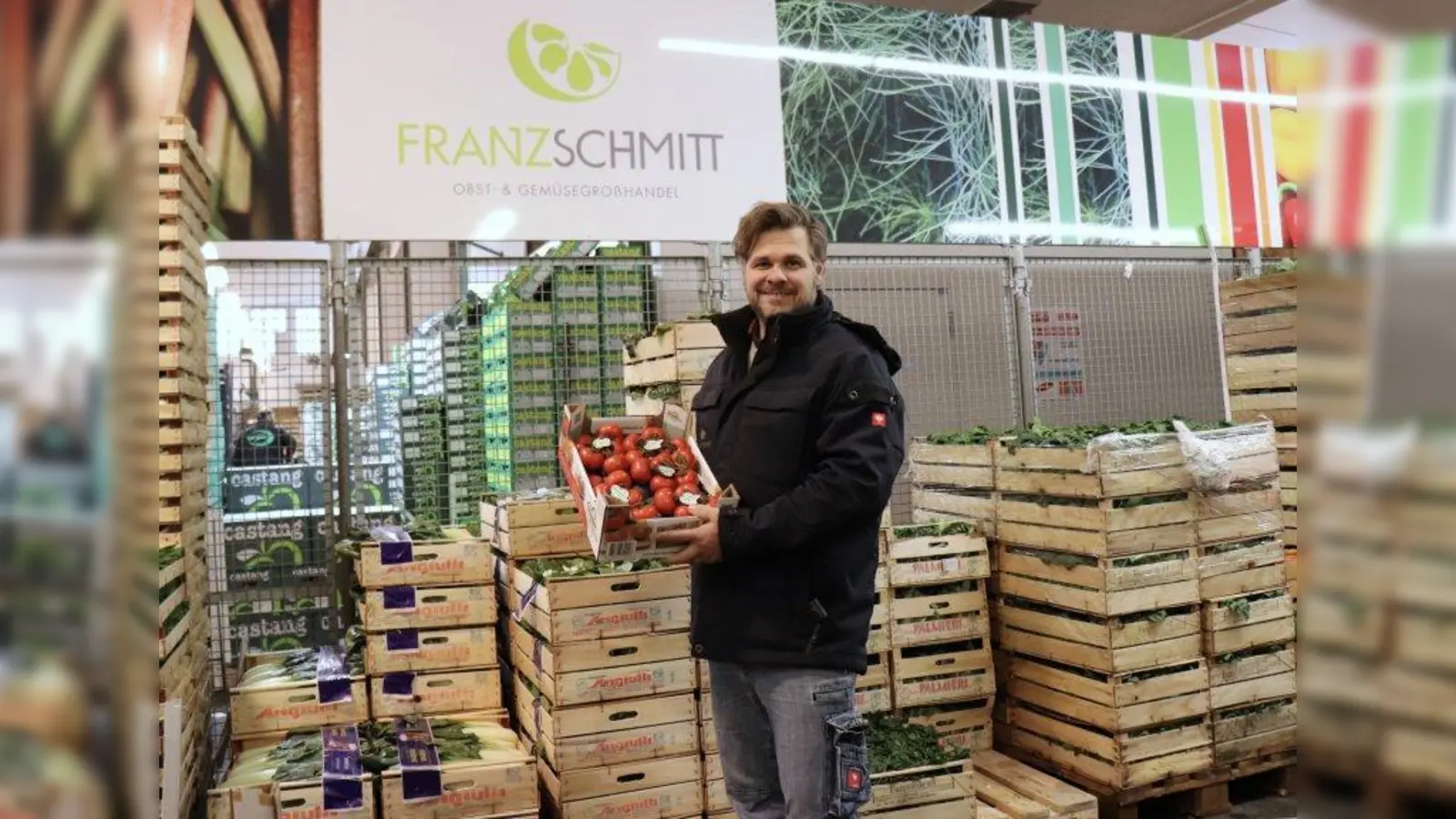 Daniel Schury ist begeisterter Händler auf dem Großmarkt. (Foto: Großmarkt in Sendling. Jetzt.)