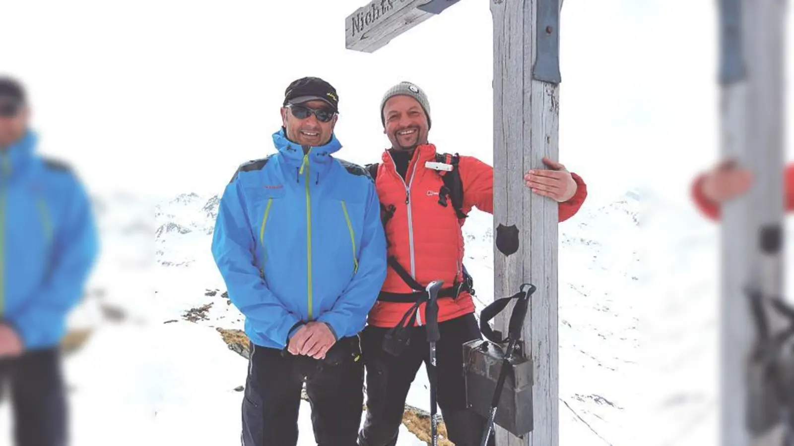 Verstärkung für den SC Falkenberg: Die Skitourenführer  Christian Bauer (links) und Fritz Sandner. 	 (Foto: Verein)
