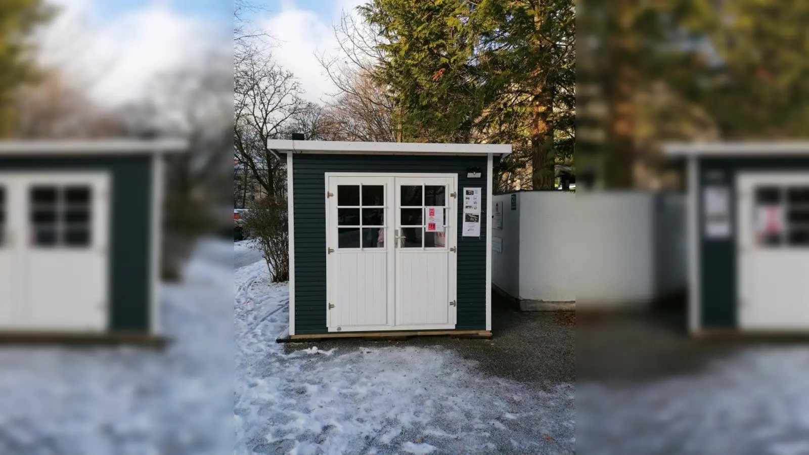Die Tauschhütte kann rund um die Uhr besucht werden. (Foto: Familizentrum Friedenskapelle)