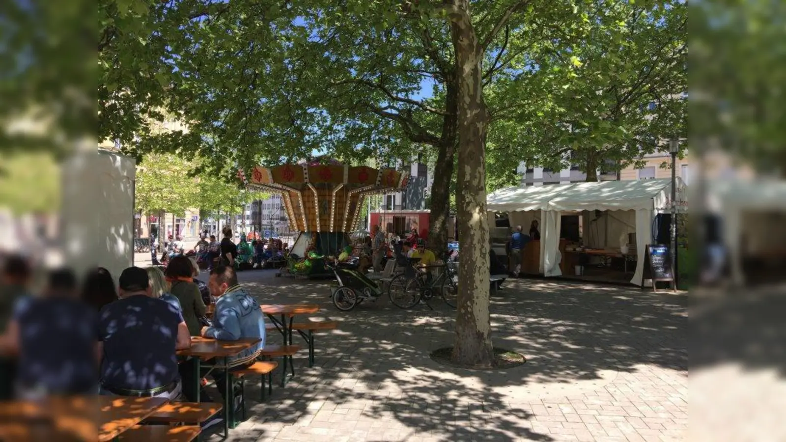 Alle Münchner sind recht herzlich zum traditionellen Sendlinger Mai-Fest unter den Platanen am Harras eingeladen. (Foto: Lutz)