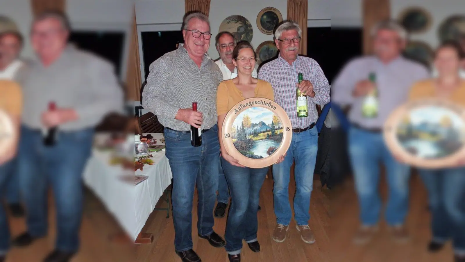 Peter Adam, Paul Wischnewski, Sabine Bayer und Klaus Schmidt (von links). (Foto: Schützengesellschaft Eintracht)