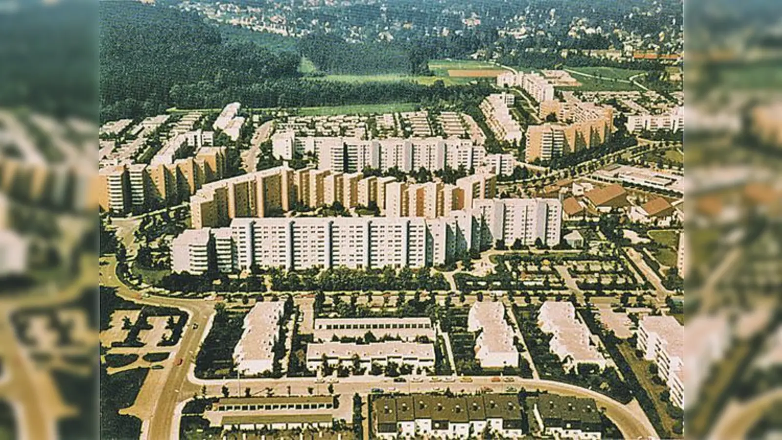Blick auf das »Jagdfeld«, in dem 1978 die letzten Wohnungen fertiggestellt wurden.  (Foto: Gemeinde Haar)