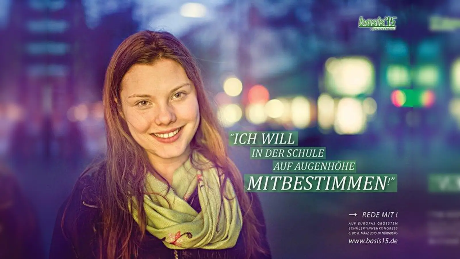 Das neue Plakat wirbt für selbstbewusste Schüler, die mitreden möchten. (Foto: pi)