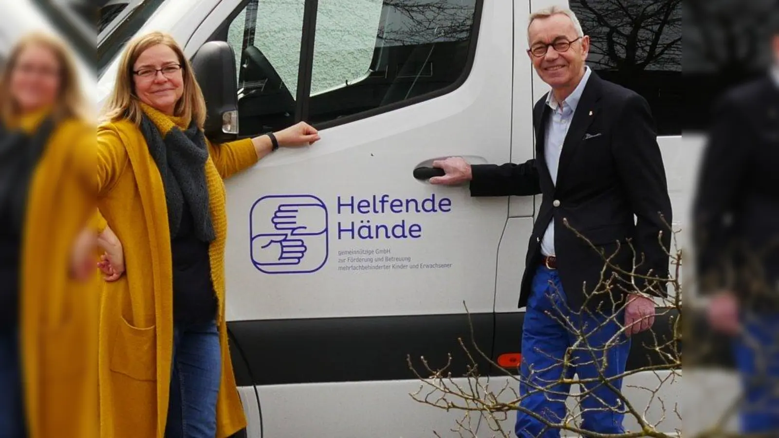 Zwei, die sich freuen: Angelika Hillreiner über die finanzielle Unterstützung und Gerhard Potuschek über die Möglichkeit, schnell und unbürokratisch helfen zu können. (Foto: Lions Club München Blutenburg)