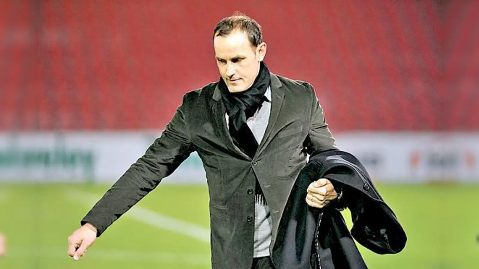 Auch Heiko Herrlichs Zukunft bei der SpVgg Unterhaching ist noch nicht klar. Die Zeichen stehen aber auf Vertragsverlängerung.	 (Foto: Daniel Glasl)