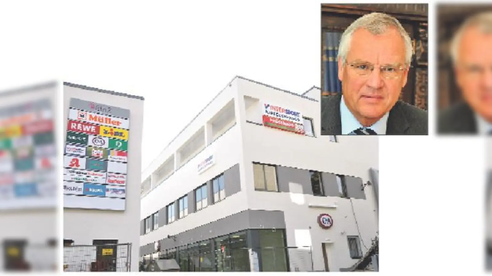 »Der einzige Schandfleck in dem ganzen Areal sind jetzt noch die Garagen an der Bahnhofstraße. Ich hoffe, dass der Eigentümer irgendwann bereit ist, das zu ändern«, betont der Bürgermeister.	 (Foto: Stadt Ebersberg/Sybille Föll)