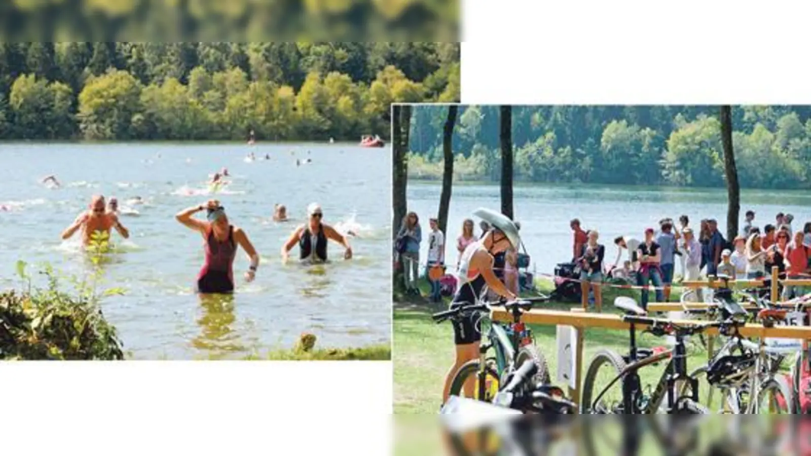 Heuer konnten sich die 250 Sportler über perfektes Spätsommerwetter freuen.	 (Foto: BRK Wasserwacht Glonn)