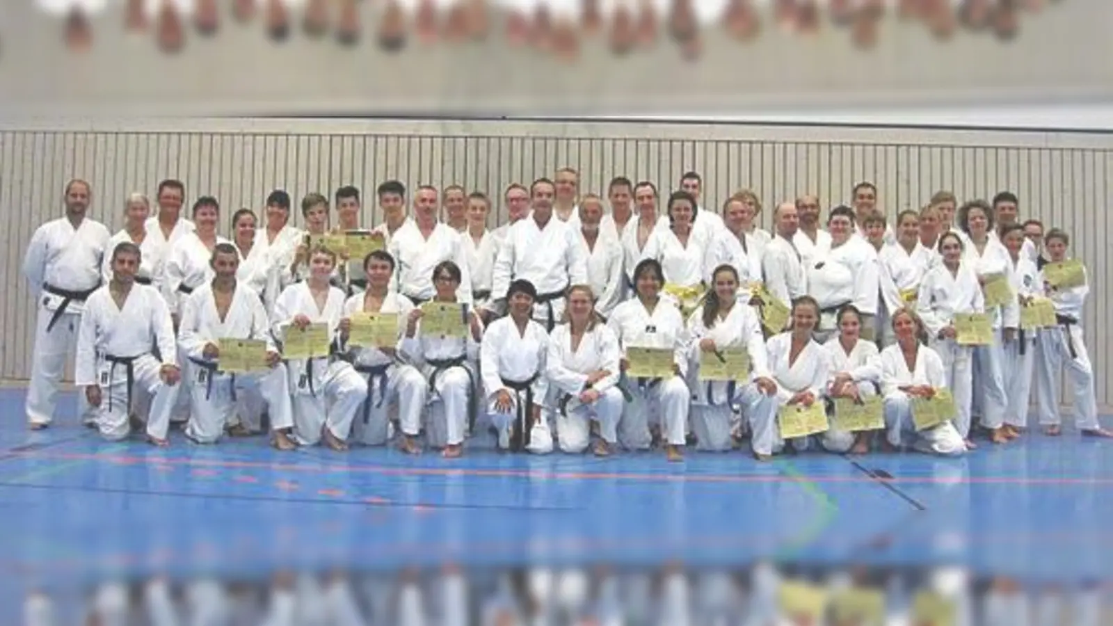 Zufrieden waren die Taekwon-Do-Trainer des SV-DJK mit den Leistungen ihrer Schützlinge bei den abschließenden Prüfungen.	 (Foto: SV-DJK)