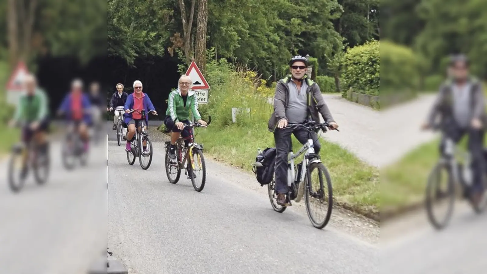 Radeln ist gut für das Klima und für die Gesundheit. Klimaschutzmanager Hans Gröbmayr (rechts) geht als »Stadtradl-Star« mit gutem Beispiel voran.	 (Foto: Energieagentur Ebersberg)