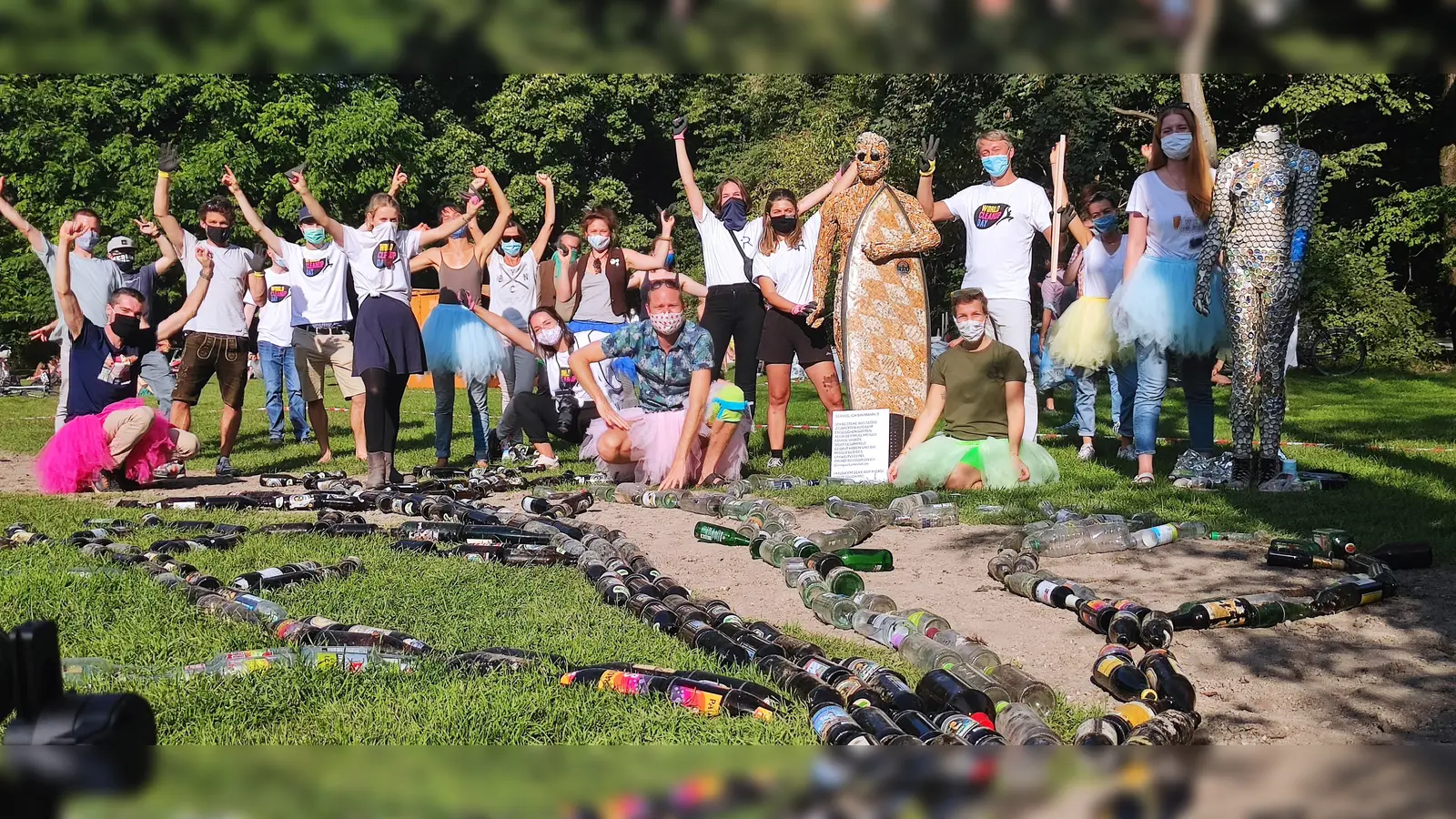 Im Englischen Garten sowie an über 30 weiteren Orten in München wurde kräftig aufgeräumt. (Foto: VA)