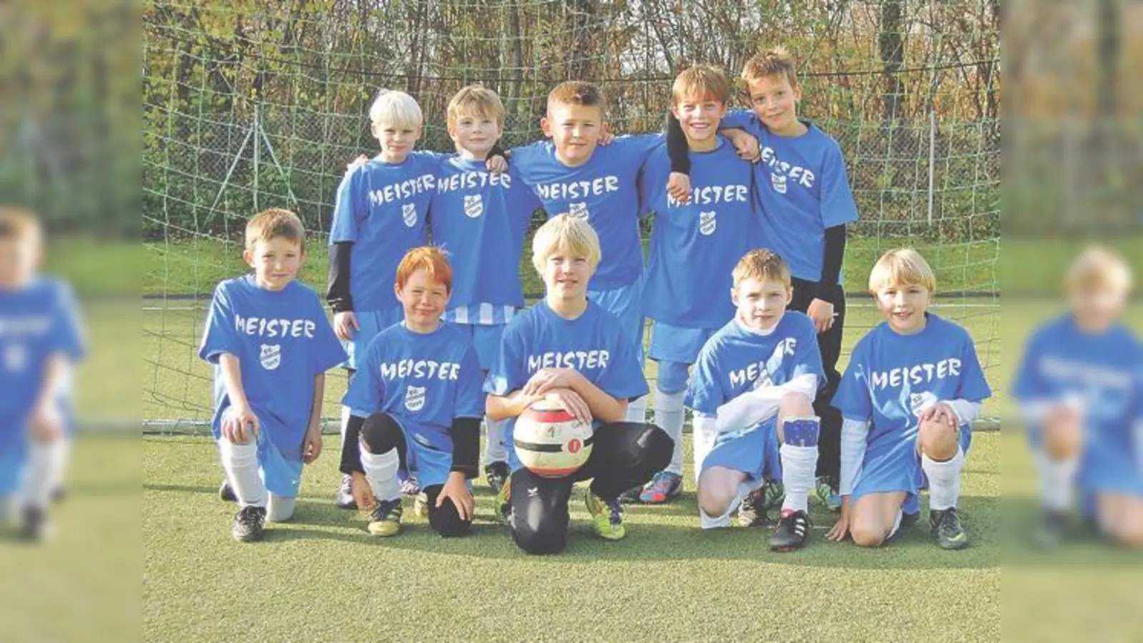 Die F1-Jugend des SV Nord München-Lerchenau ist stolz auf ihre erste Meisterschaft.	 (Foto: VA)