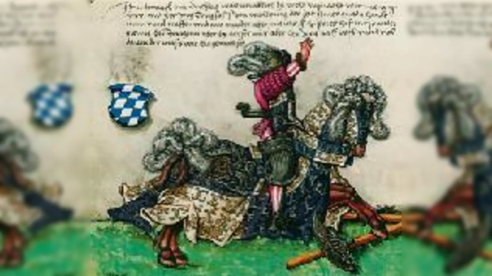 Eine der vielen Schätze der Staatsbibliothek: Turnierbuch Herzog Wilhelm IV. von Bayern, München, 1541 bis 1544.  (Foto: Bayerische Staatsbibliothek)