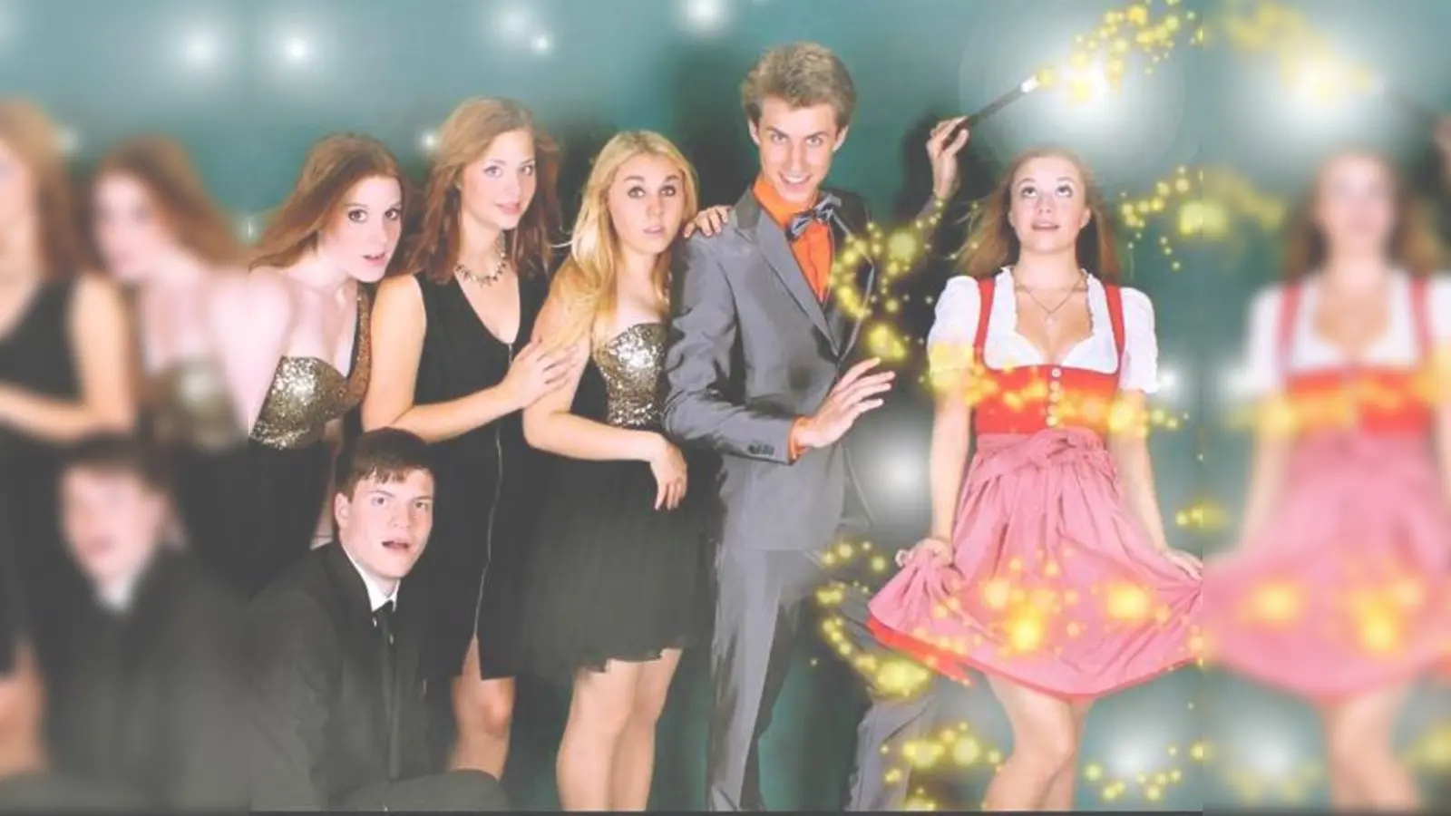 Zauberer Florian Otto wird bei seiner Show von vier attraktiven Assistentinnen und einem Pianisten unterstützt. 	 (Foto: VA)