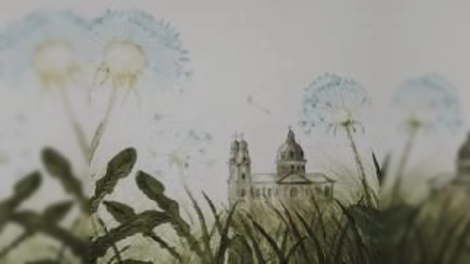 Die Theatinerkirche gemalt, in einer Frühlingsansicht von Walter  (Barth.Foto: VA)