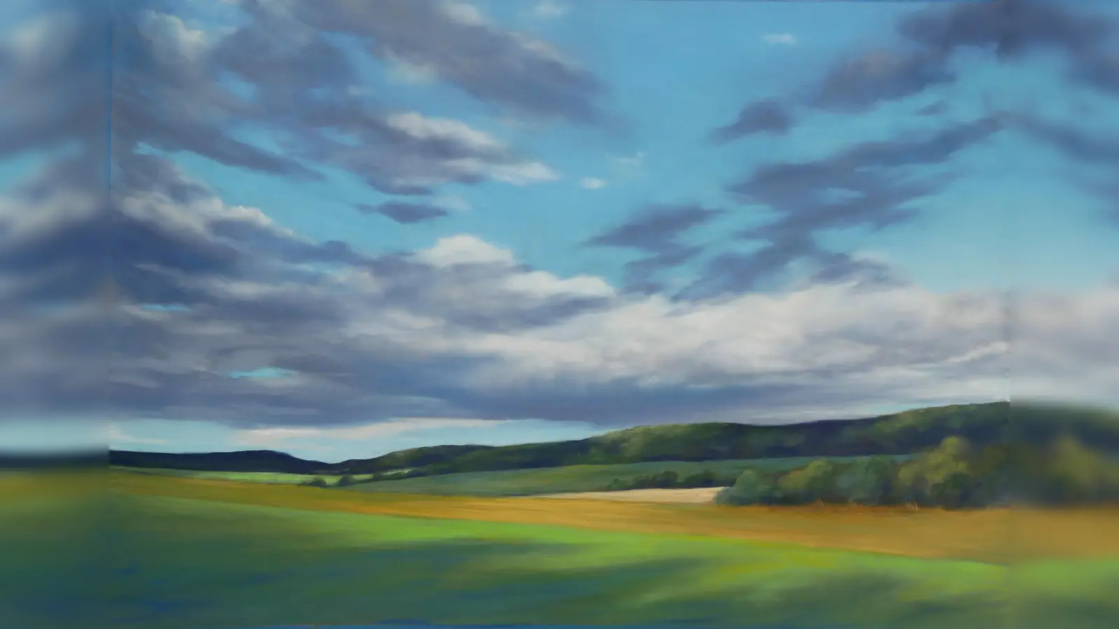 Eines der Landschaftsbilder, die in der Ausstellung gezeigt werden. (Foto: Uta Sasgen )