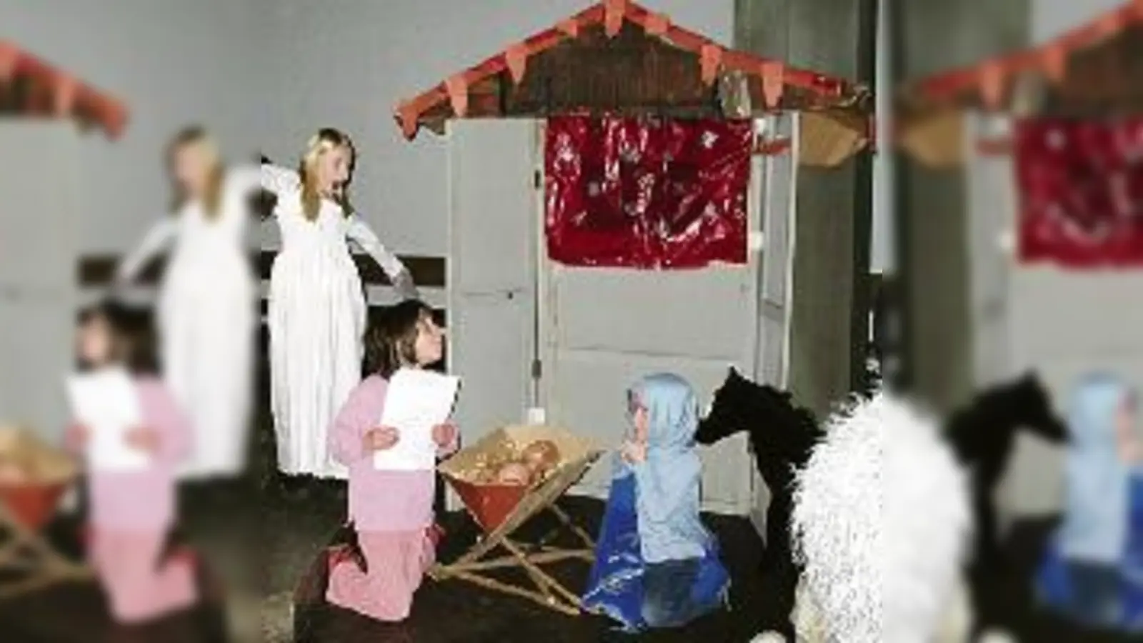 Bei der Probe zum diesjährigen Krippenspiel in der Nazarethkirche klappte schon alles bestens. 	 (Foto: VA)