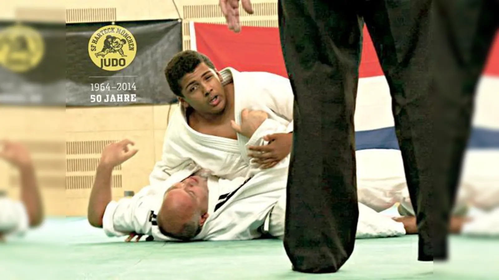Bei der offenen Bayerischen Meisterschaft der G-Judokas in Hallein in Österreich.	 (Foto: VA)