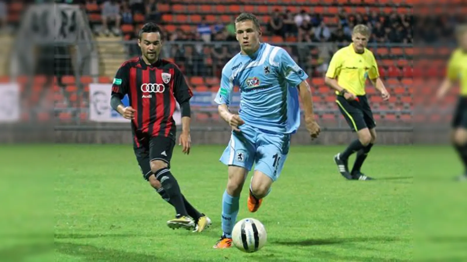 Ließ die jungen Löwen jubeln: Sebastian Maier (hier im Hinspiel).  (Foto: A. Wild)