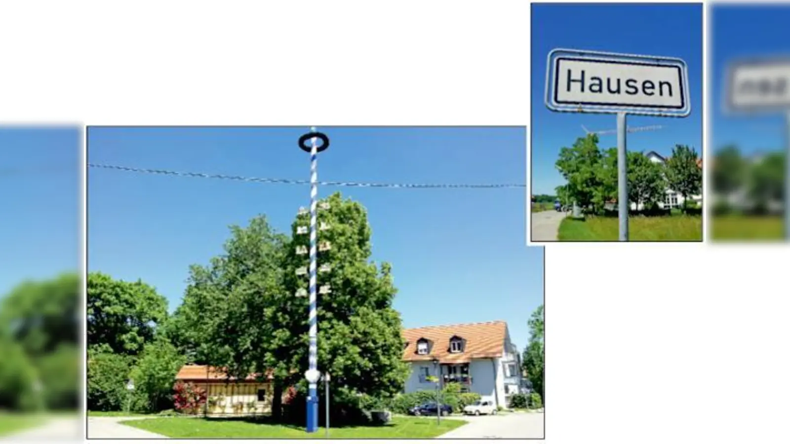 Der Dorfplatz ist das Zentrum von Hausen. In dem kleinen Ort mit dem gewöhnlichen Namen haben zwei wichtige Kirchheimer Vereine ihre Wurzeln.	 (Fotos: bs)