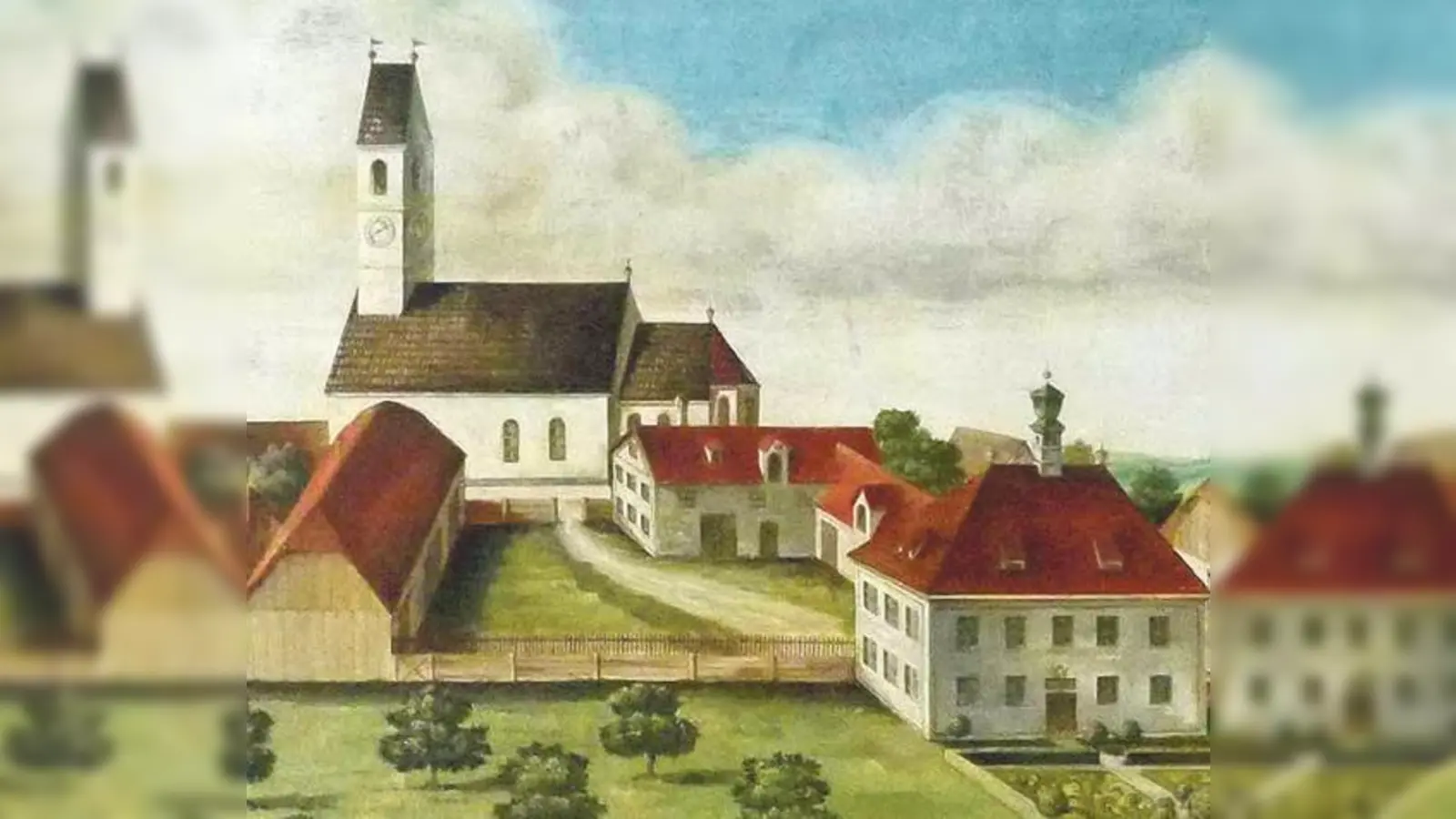 Die älteste Abbildung Moosachs ist ein Kupferstich aus dem Jahr 1701. In den Moosacher Geschichtsblättern wurde die Geschichte des Stadtteils anschaulich aufgearbeitet.	 (Foto: Verein)